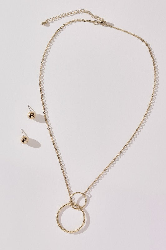 DOUBLE CIRCLE NECKLACE