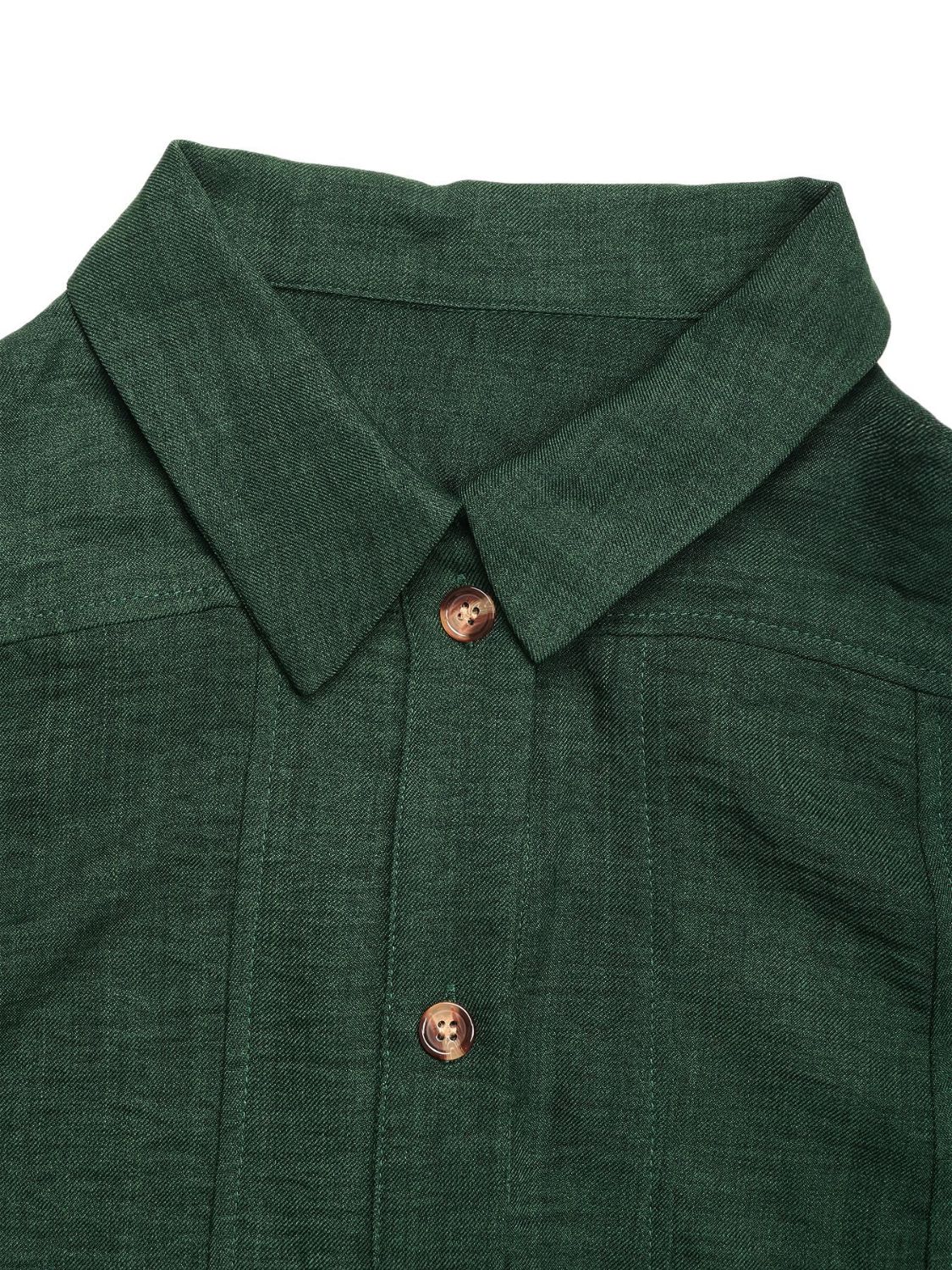 Tie Waist Button Down Short Sleeve Mini Dress