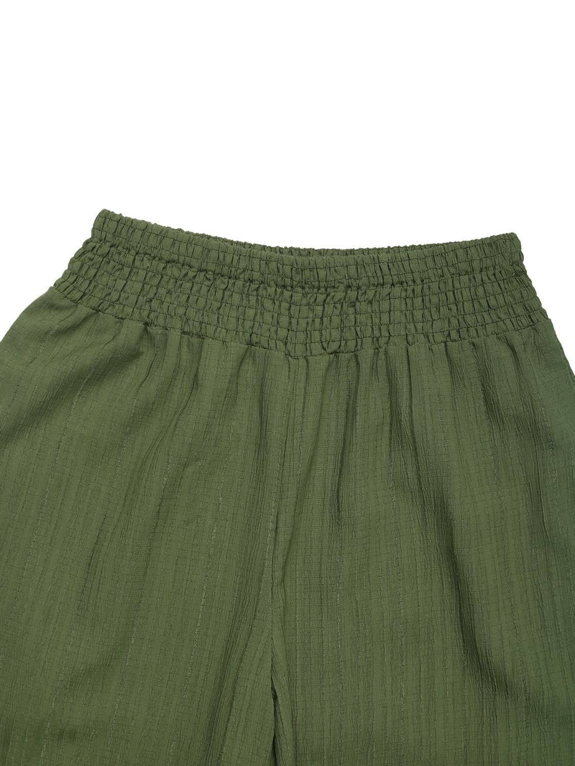 Smocked Wide Leg Pants