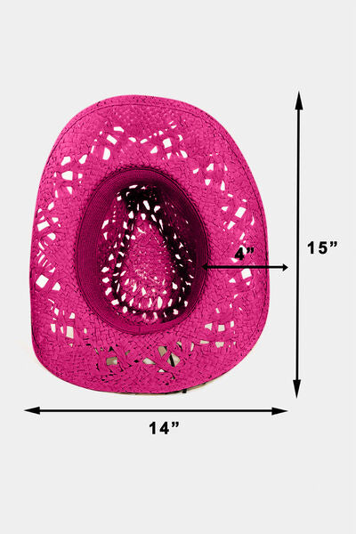 Cutout Wide Brim Hat