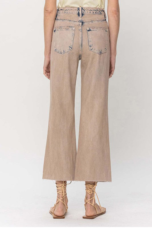 VERVET by FLYING MONKEY 90S VINTAGE CROP FLARE JEANS