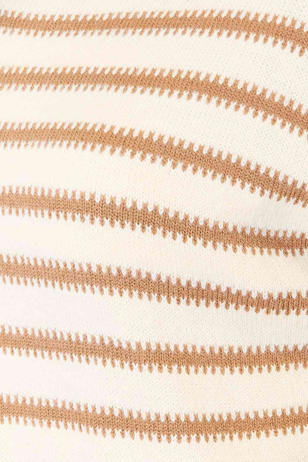 Striped Boat Neck Sweater