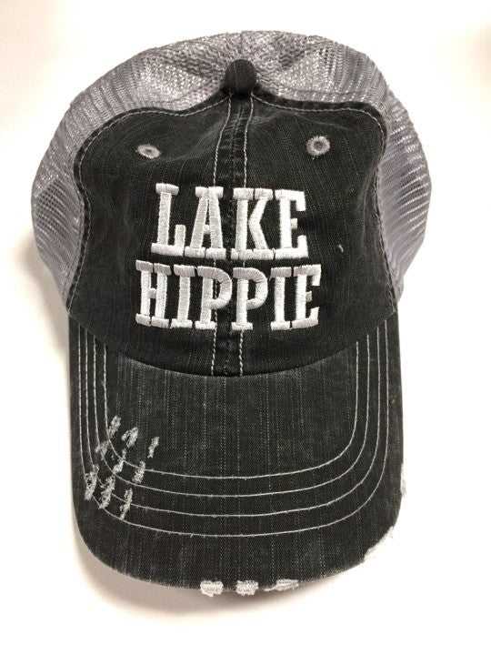 Lake Hippie Embroidered Trucker Hat