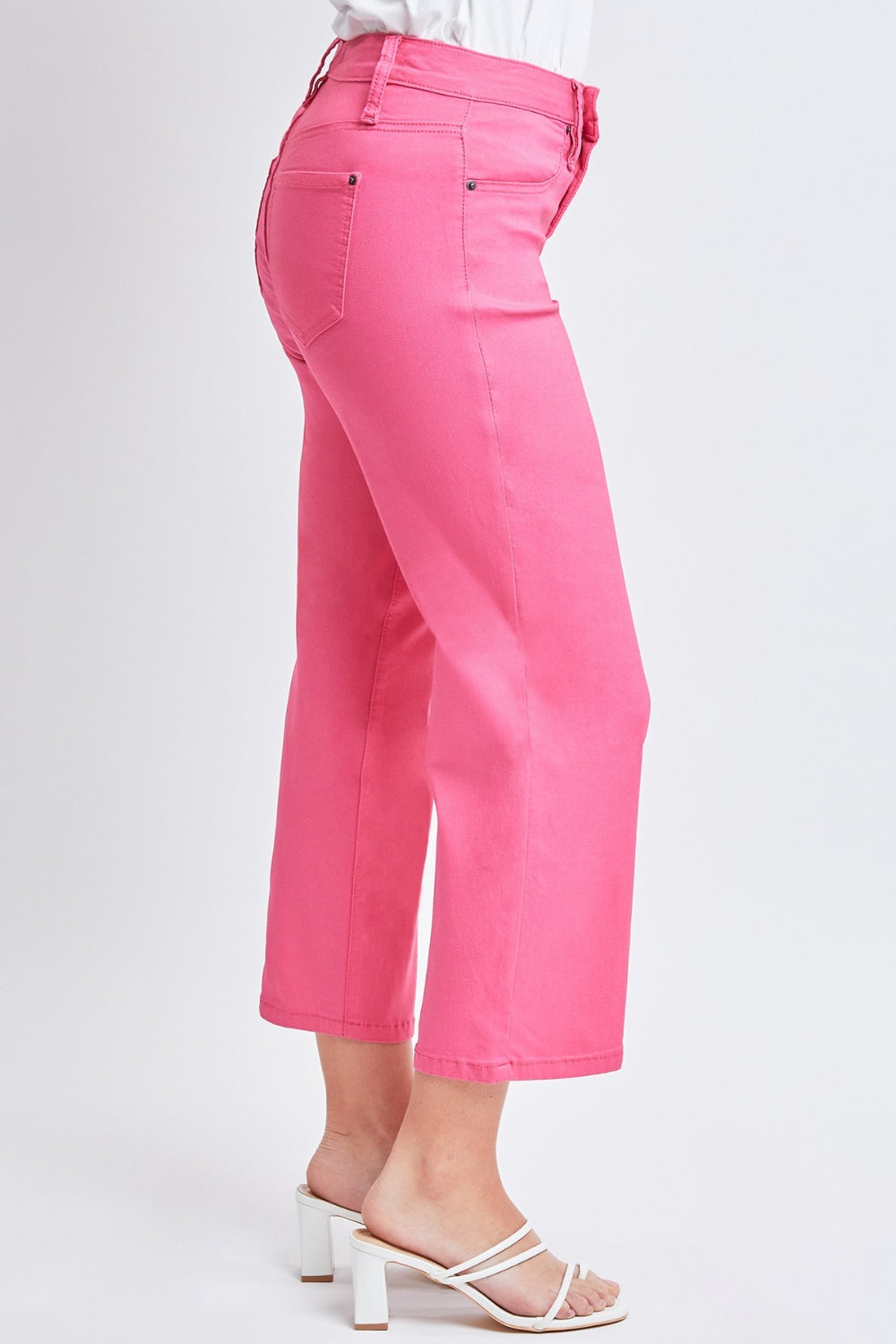 Mid-Rise Hyperstretch Cropped Straight Pants