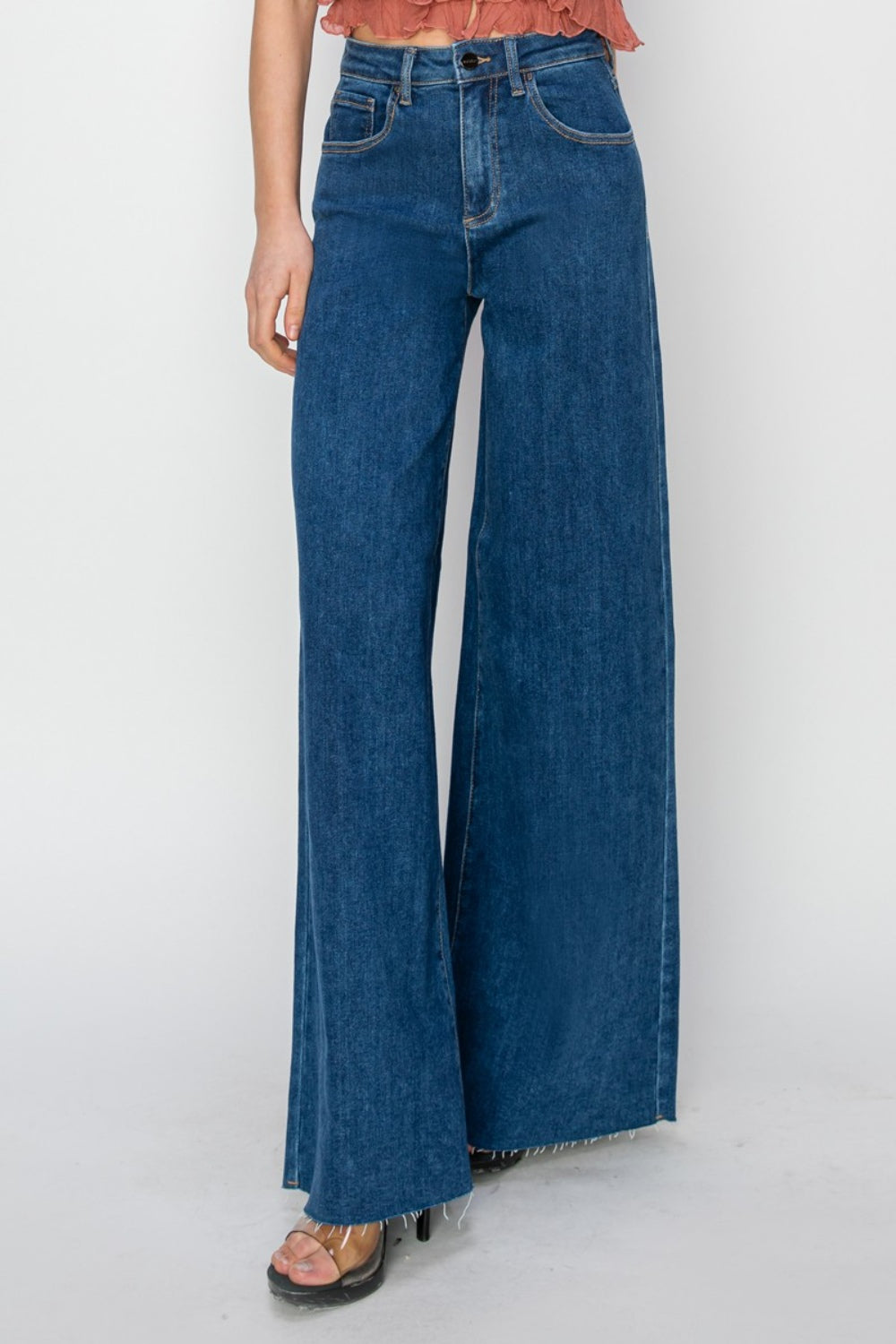 RISEN High Rise Palazzo Jeans