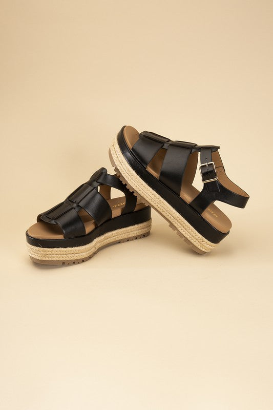 ESPADRILLE GLADIATOR SANDALS