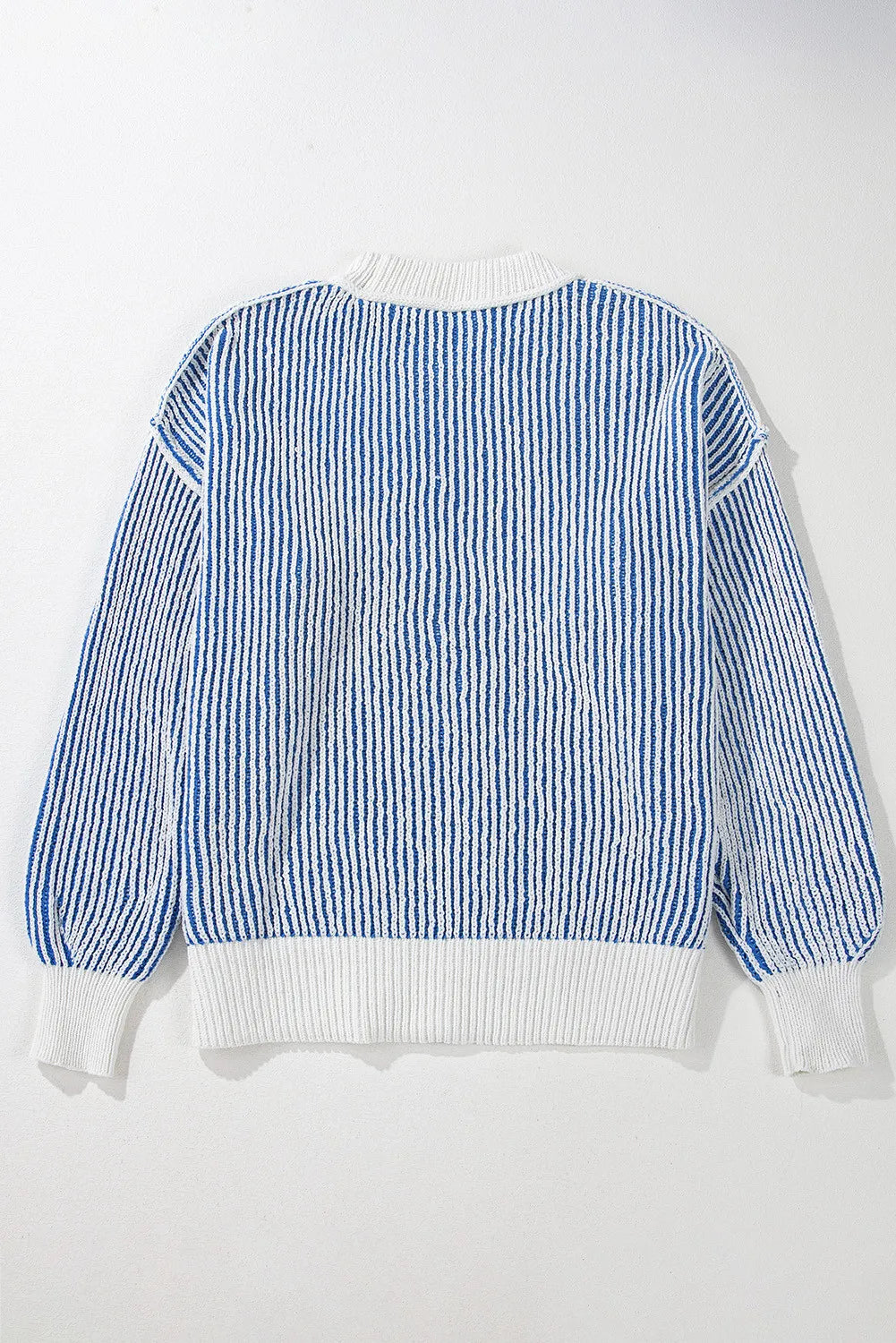 Round Neck Dropped Shoulder Sweater