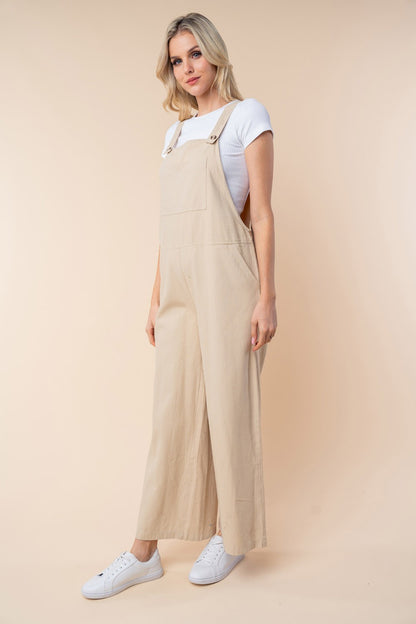 Sleeveless Wide Leg Jumpsuit