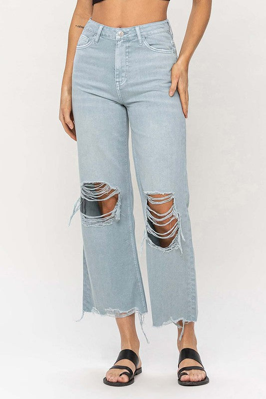 VERVET by Flying Monkey 90"s Vintage Crop Flare Jeans