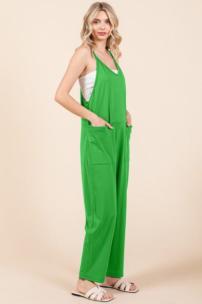 Sleeveless Jumpsuit with Pockets