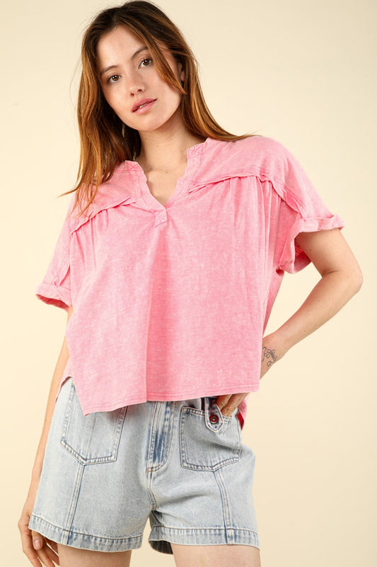 Nochted Short Sleeve Washed T-Shirt