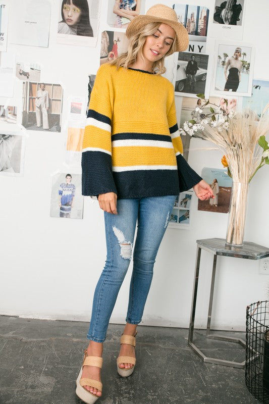 COZY COLORBLOCK SWEATER