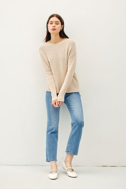 Round Neck Long Sleeve Sweater