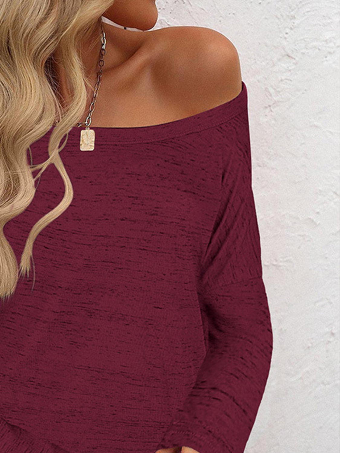 Heathered Long Sleeve Top