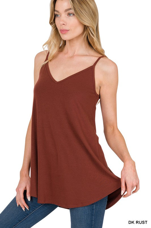 FRONT AND BACK REVERSIBLE SPAGHETTI CAMI