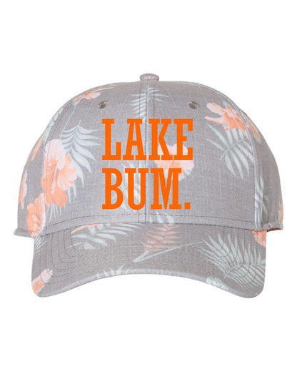 Lake Bum Tropical Print Cap