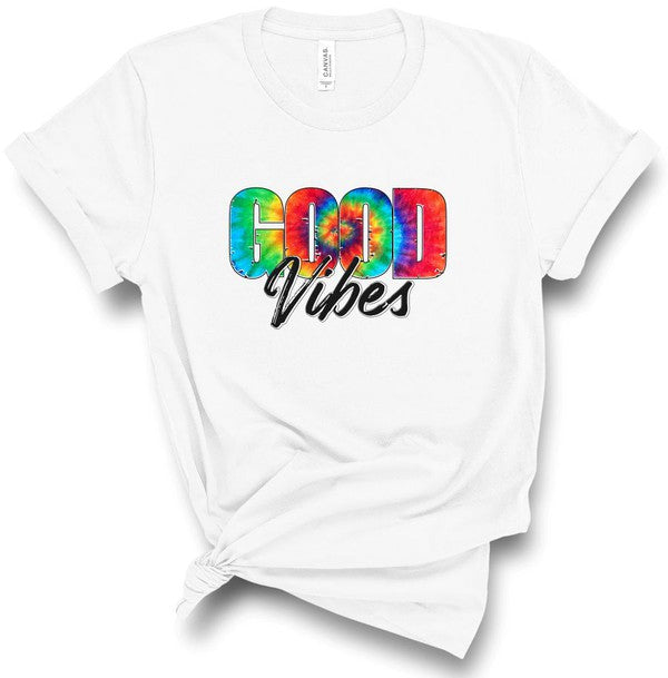 Tie Dye Good Vibes Graphic Softstyle Tee