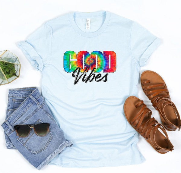 Tie Dye Good Vibes Graphic Softstyle Tee