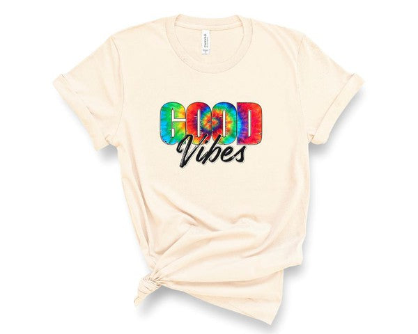 Tie Dye Good Vibes Graphic Softstyle Tee