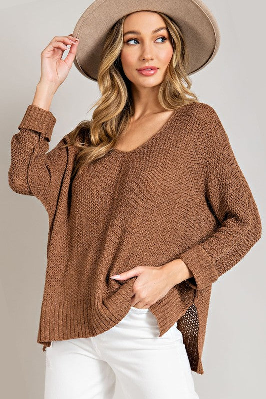 CREW NECK KNIT SWEATER