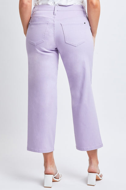 Mid-Rise Hyperstretch Cropped Straight Jeans