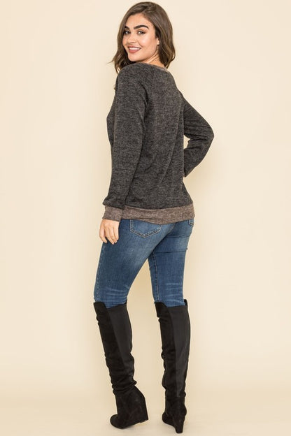 Raglan Two Tone Tunic