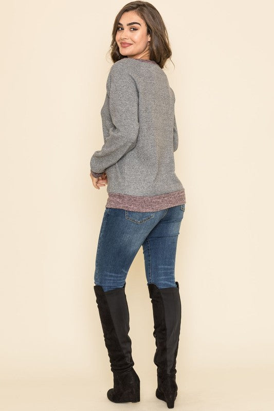 Raglan Two Tone Tunic