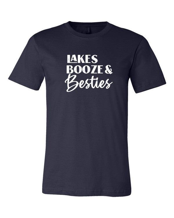 Lakes Booze and Besties Graphic Tee