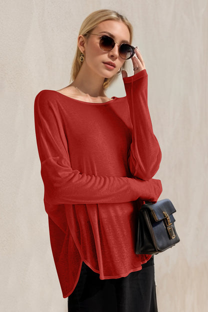 High-Low Long Sleeve T-Shirt