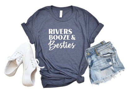 Rivers Booze and Besties Graphic Tee