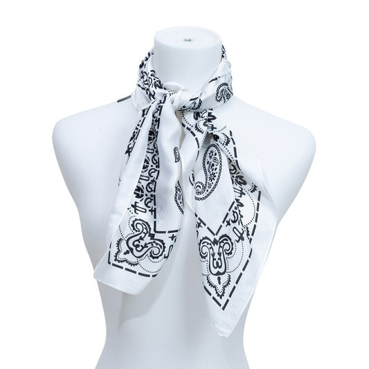 MULTI PATTERN SILK SCARF