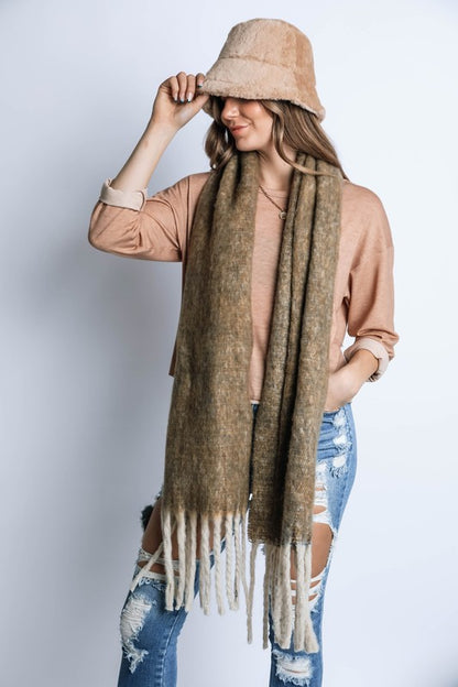 FUZZY WINTER LONG SCARF