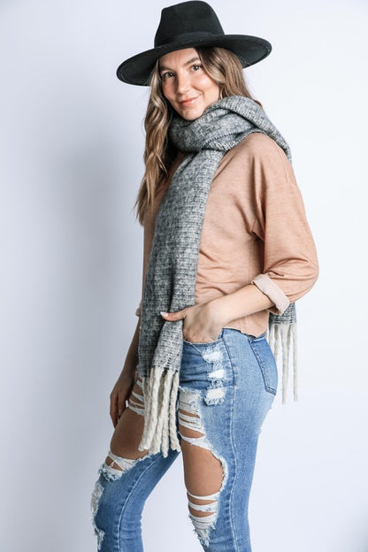 FUZZY WINTER LONG SCARF