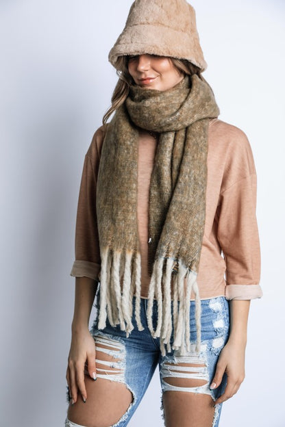 FUZZY WINTER LONG SCARF