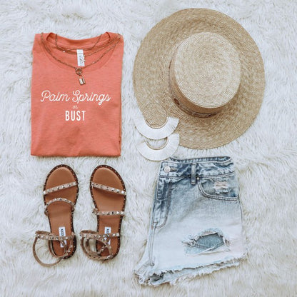 Palm Springs or Bust Travel Tee