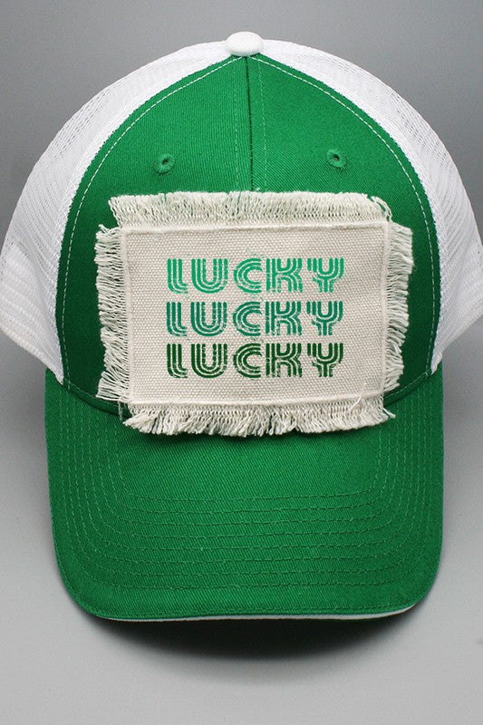 Vintage Lucky Stack St Patrick's Trucker Hat