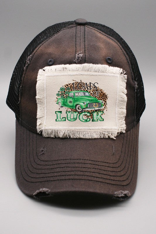 Leopard Loads of Luck Truck St Paddys Hat