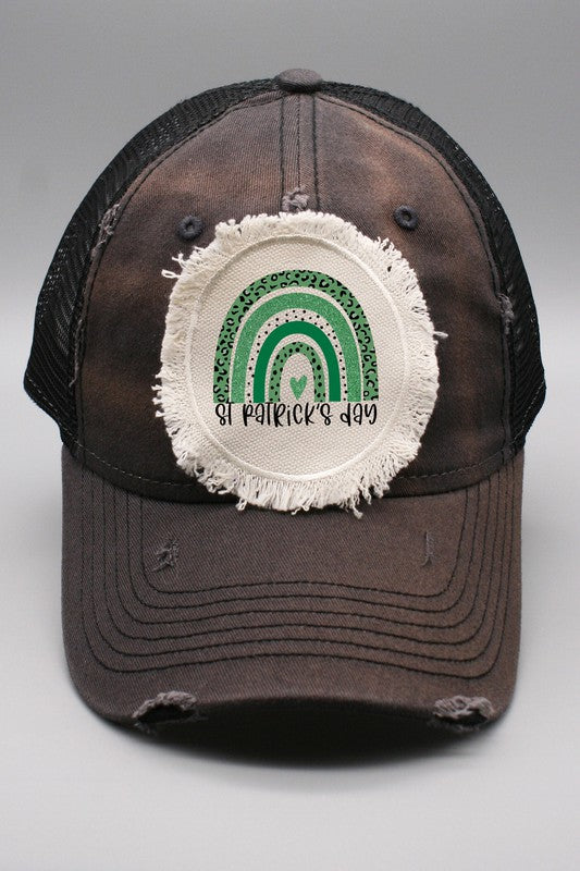 St Patricks Day Rainbow Trucker Hat