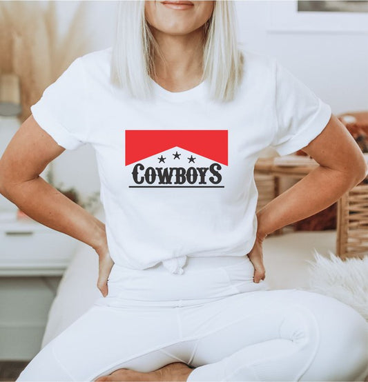 Cowboys Red Design Softstyle Tee