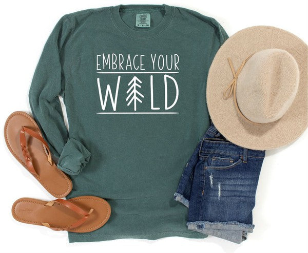 Embrace the Wild Comfort Color LS Tee