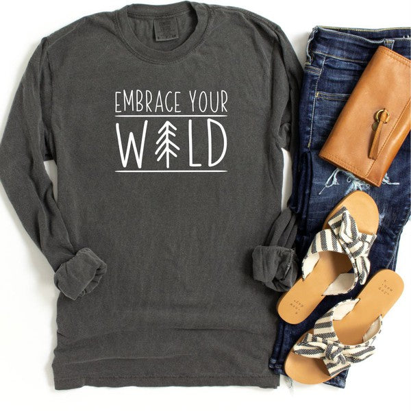 Embrace the Wild Comfort Color LS Tee