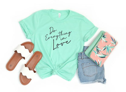 Do Everything in Love Crew Neck Softstyle Tee