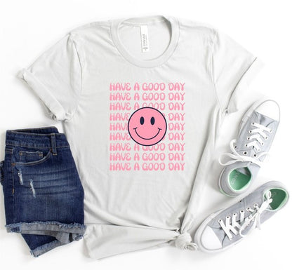 Have A Good Day Smiley Face Graphic Tee