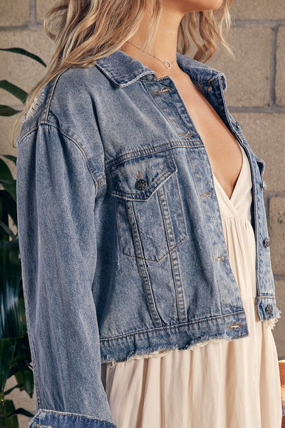 COLOR DENIM JACKET