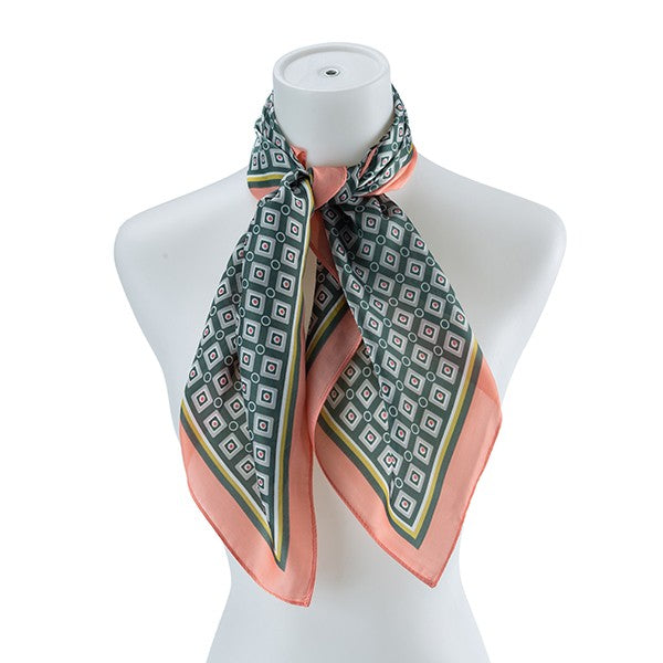 Multi Pattern Silk Scarf