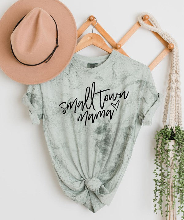 Small Town Mama Comfort Color Tie Dye Tee