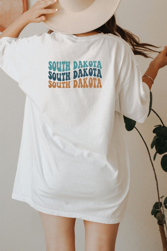 Colorful Groovy  South Dakota Softstyle Tee