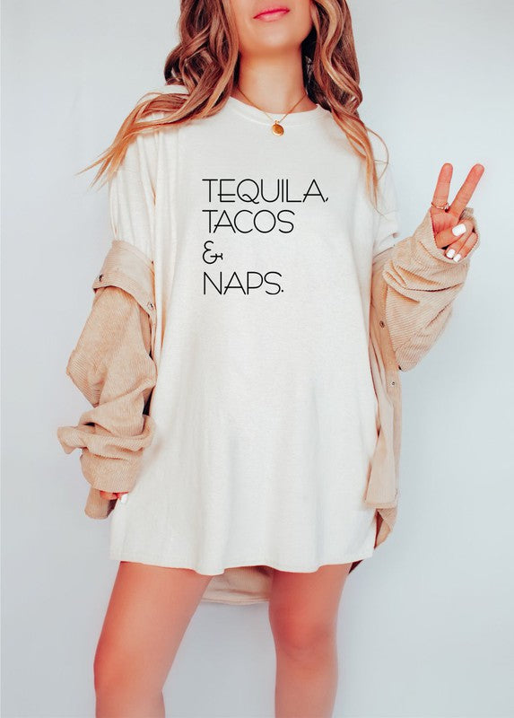 Tequila, Tacos & Naps. Softstyle Tee