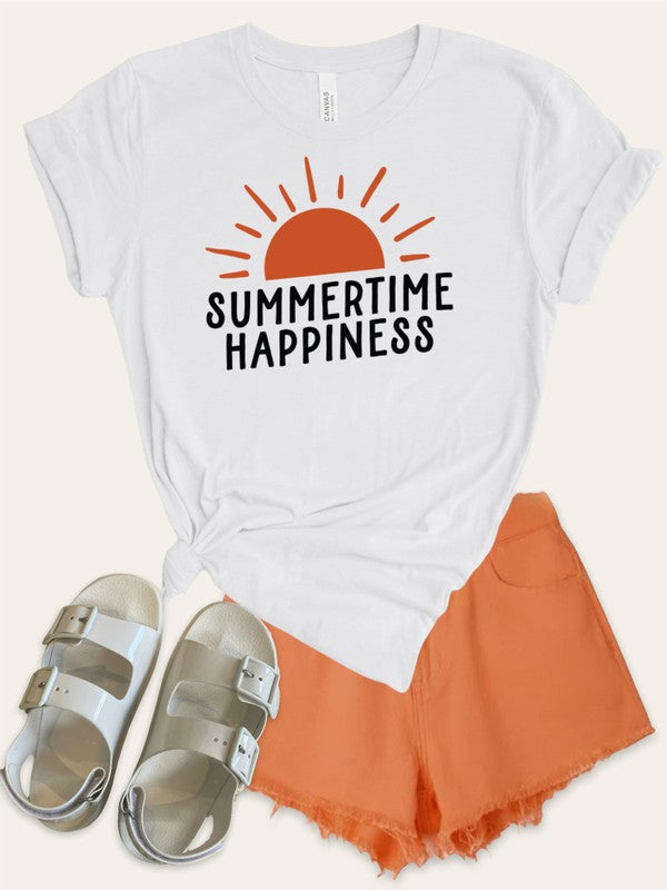 Summertime Happiness Softstyle Graphic Tee