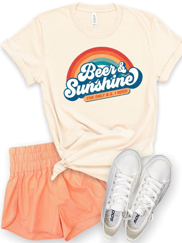 Beer and Sunshine Only BS I Need Softstyle Tee